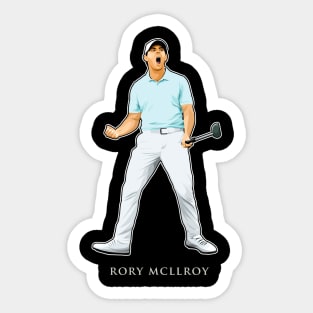 Rory McIlroy Golf Celebrate Sticker